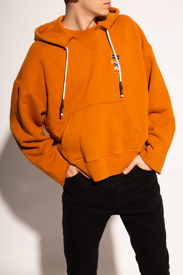 Palm angels orange clearance hoodie